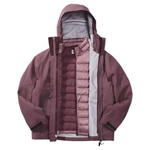 瞬时山野Monterest空山雨3in1户外C6防泼水三合一冲锋衣羽绒服男