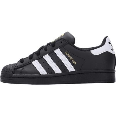 【自营】Adidas阿迪达斯三叶草男女鞋黑色金标贝壳头休闲鞋板鞋