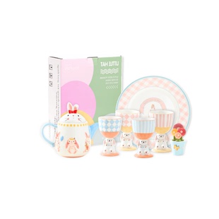 YOOFUN生日礼物多巴胺萌萌福兔茶具茶壶套装英式下午茶茶具礼盒