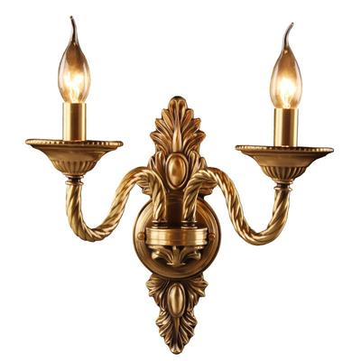 奥灯美式双头蜡烛复古玄关墙壁灯