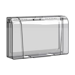 86型插座防水罩盒双联两位免打孔粘贴式卫生间开关插座保护罩盖套