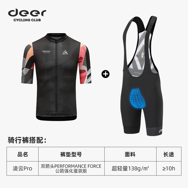 deer小鹿超轻柔90g骑行服男夏短袖公路自行车速干上衣 自行车/骑行装备/零配件 骑行服 原图主图