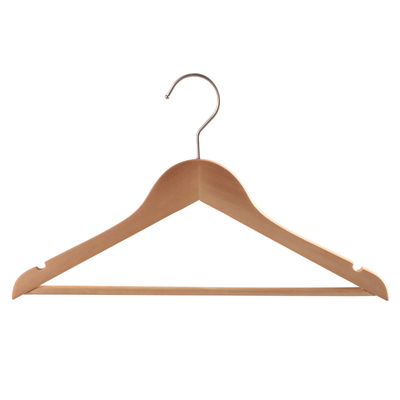 北欧简约防变形加厚卧室实木衣架