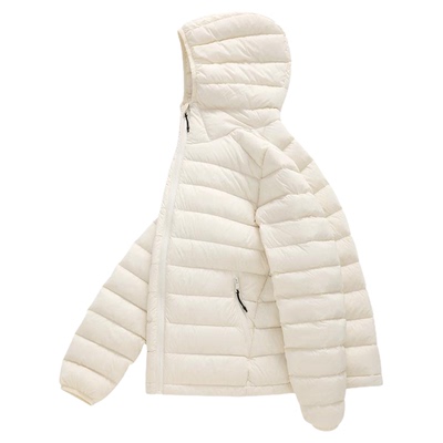 CLIMAX VISION优质鲜绒/户外轻量三防撞色拉链排骨连帽羽绒服外套