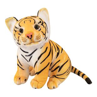 仿真华南虎公仔小老虎幼崽娃娃超萌可爱生肖虎毛绒玩偶生日礼物