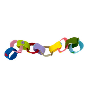 幼儿园手工制作材料自制玩具纽扣手环中班大班生活区区域操作区