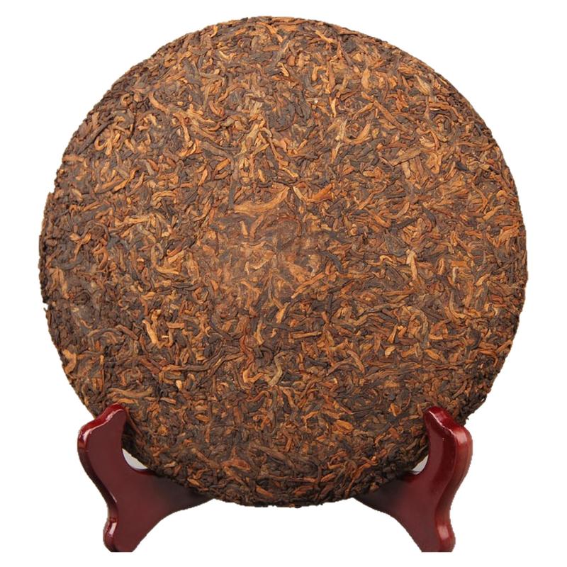 宫廷金芽普洱357g纯料七子熟饼茶