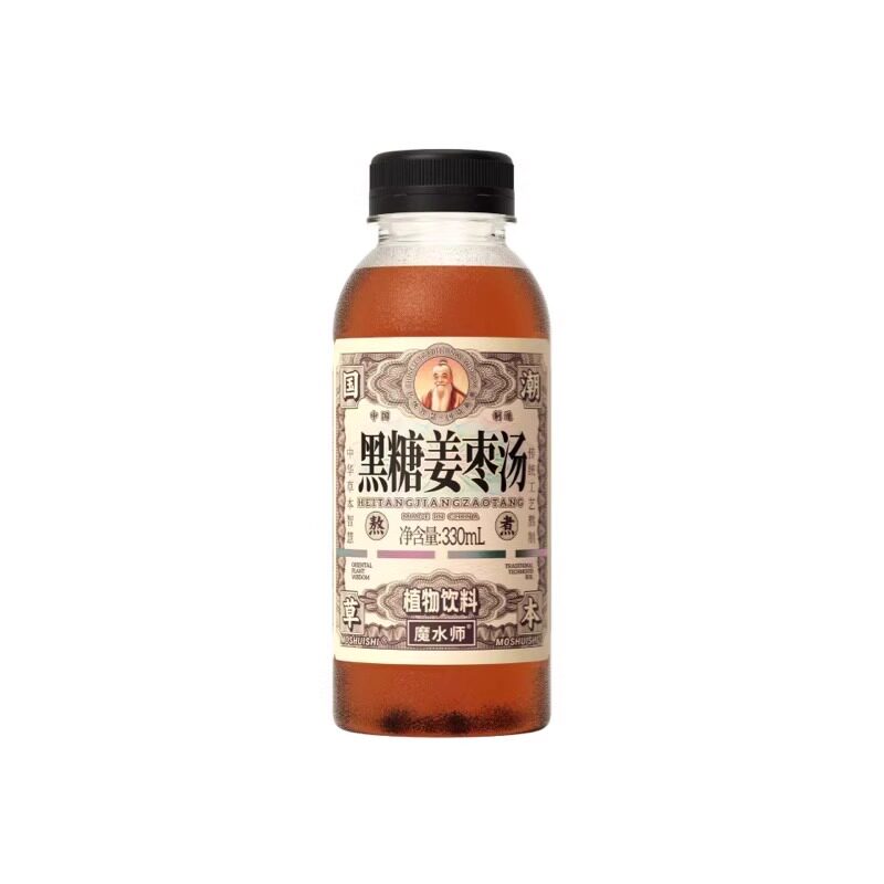 魔水师黑糖姜枣汤植物饮料国潮草本古法熬煮康食养系列饮品330ml