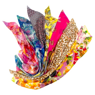 清仓桑蚕丝小方巾春秋装饰丝巾