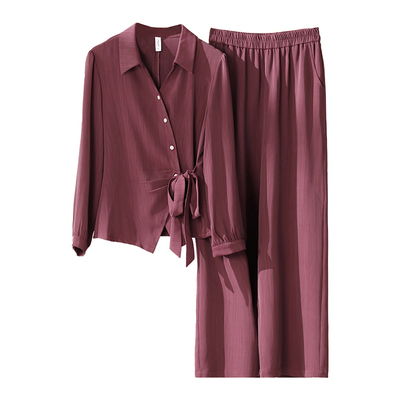 高端妈妈春秋新款时尚套装中老年