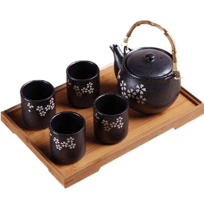 怀旧仿古套装陶瓷花草韩式风茶具