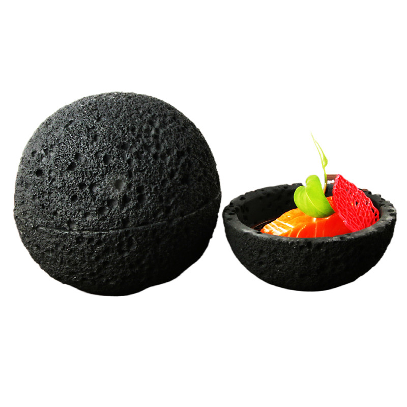 创意位上火山石意境球形