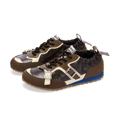 SugarSu酥履古红色德训鞋