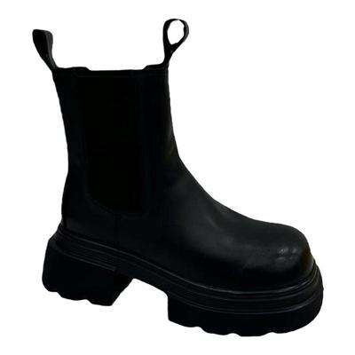 欧洲站马丁靴女2025年新款烟管靴