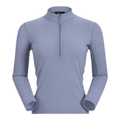 美利奴羊毛速干衣立领户外排汗女