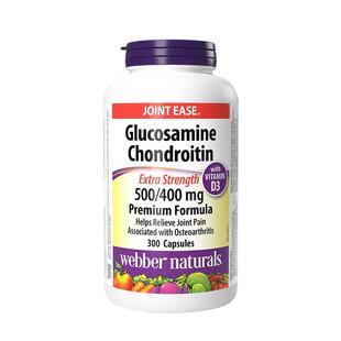 伟博 Webber 硫酸氨糖软骨素胶囊维骨力中老年关节养护加拿大直邮