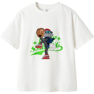 巴拉巴拉男童短袖t恤儿童纯棉打底衫夏季新款童装中大童白色上衣