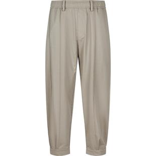 速写男装夏季新款锥形裤舒适束脚街头前卫潮流时尚通勤长裤简约