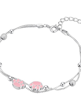 潮宏基趣玩猫爪s925银手链