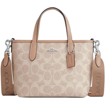 蔻驰经典老花city系列托特女包