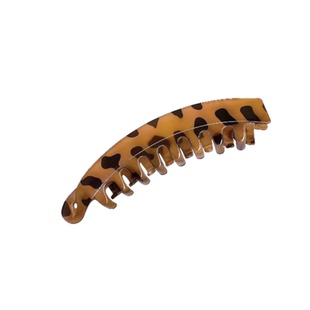 豹纹香蕉夹发夹女2025新款高级感气质扭扭夹竖夹后脑勺高马尾抓夹