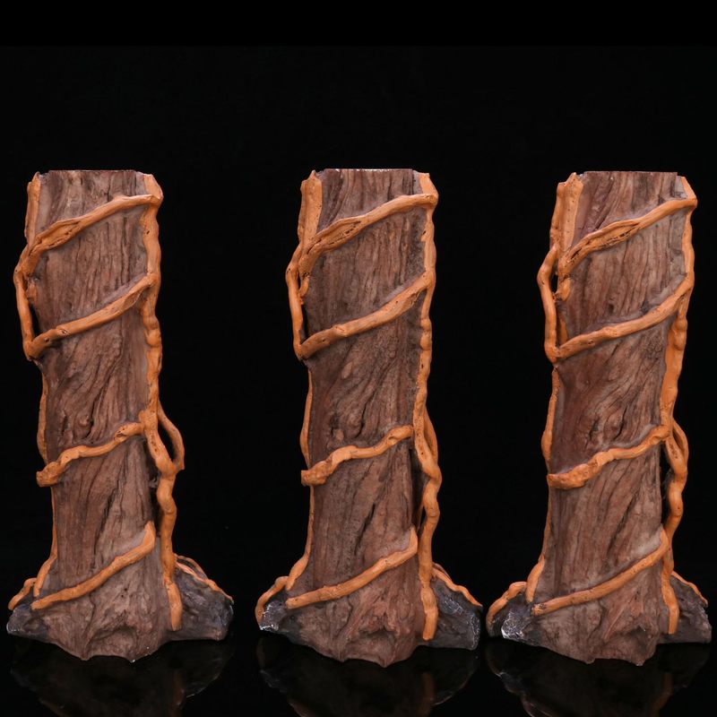 水族世界仿真沉木树桩树脂鱼缸工艺品沉盘龙树根装饰仿真柱木造景