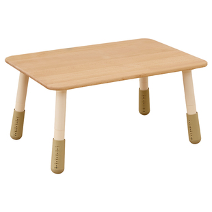 南希儿童实木方桌高度可调节学习手工桌宝宝幼儿园阅读写字儿童桌