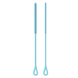 吸管刷硅胶缝隙刷水杯奶瓶清洁刷加长加粗婴儿食品级便携保温杯子