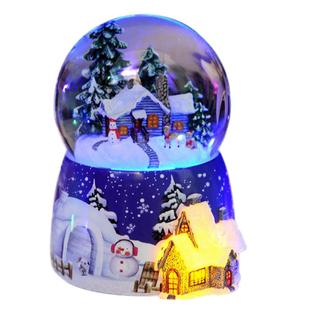 手摇鸟之诗圣诞节礼物旋转水晶球音乐盒八音盒男女童同学生日礼物