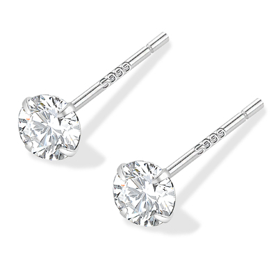 999纯银养耳洞钻石耳钉女