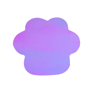 猫爪镭射纸水晶滴胶装饰物贴纸流沙挡片封层猫爪贴钥匙扣手工材料