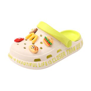 儿童凉鞋男童拖鞋夏季新款洞洞鞋女童防臭宝宝凉拖防滑男孩沙滩鞋