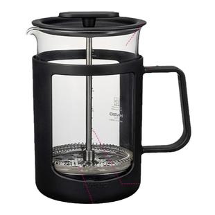 HARIO日本法压壶咖啡壶耐热玻璃带滤网过滤杯家用滤压茶壶CPU