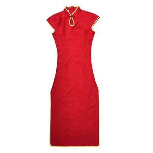 轻款改良文艺日常可穿夏季民国风复古长款礼仪旗袍气质优雅高贵