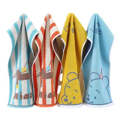 纯棉儿童洗脸毛巾柔软吸水幼儿家用洗澡全棉小毛巾可爱卡通童巾