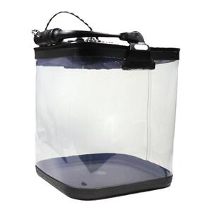 溪流鱼桶路亚透明便携活鱼桶钓鱼桶小钓箱可折叠打水桶微物鱼筒