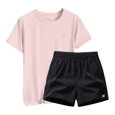 特步速干运动套装女薄款