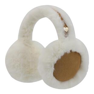 ELLE毛绒耳罩护耳女生秋冬季户外保暖百搭耳包加绒防冻防寒耳捂子