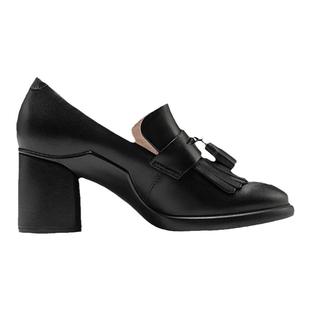 ECCO爱步女鞋高跟鞋 气质粗跟单鞋乐福鞋小皮鞋 雕塑奢华222663