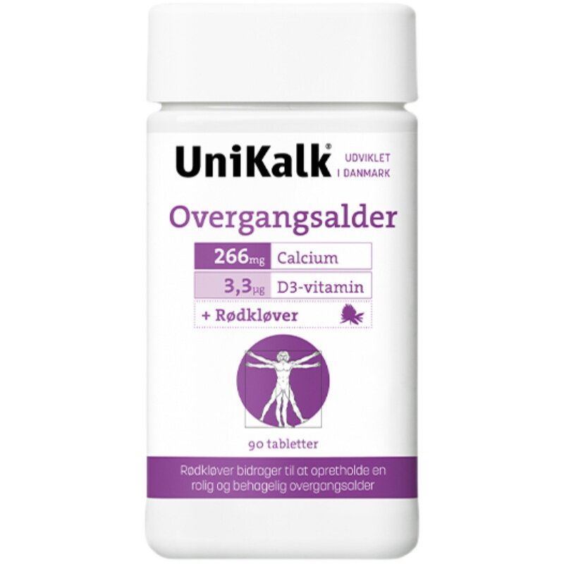 丹麦unikalk更年期钙片女性