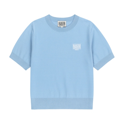 MARITHE女士经典LOGO短袖针织衫