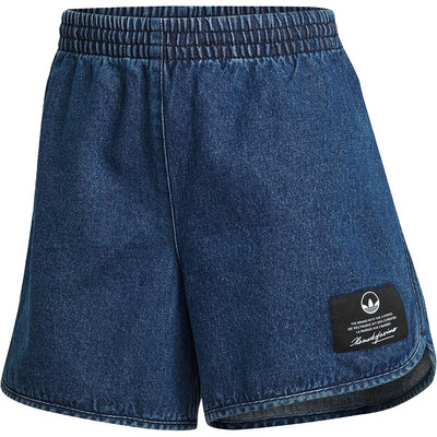 Adidas/阿迪达斯正品三叶草女子舒适休闲牛仔运动短裤 HL9071