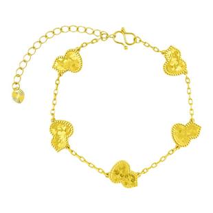 金包银碎冰冰葫芦手链女款实心葫芦盘缠碎冰冰手串节日生日送女友