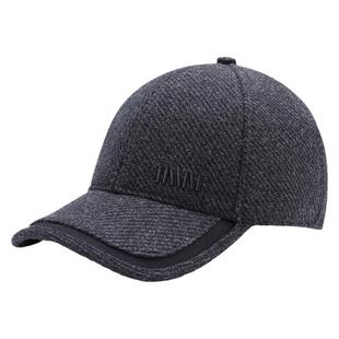 七匹狼IAW狼族履途中老年帽子男士冬季护耳鸭舌帽老人爸爸棒球帽