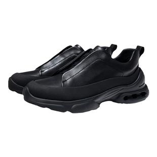 哈森冬季男鞋一脚蹬新款商务休闲皮鞋男士真皮运动皮鞋男公务鞋子