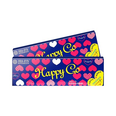 海昌月抛6片隐形近视眼镜Happy Go水润舒适透明片旗舰店官网正品