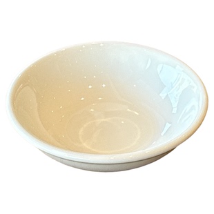 Tuxton德士敦白色陶瓷圆形蘸料碗家用餐具简约碗