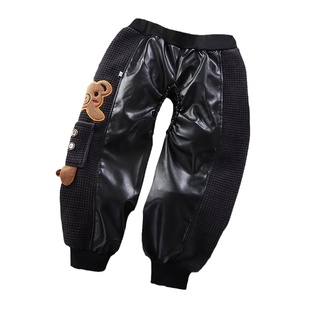 宝宝防尿湿裤子防尿裤婴幼儿皮裤儿童开档皮裤男童防水裤棉裤罩裤