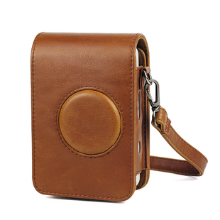 富士mini liPlay透明保护壳 拍立得相机复古皮包套 存储卡钢化膜