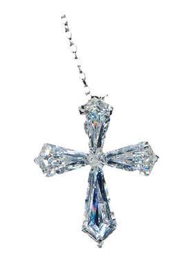 十字架项链女设计感S925银